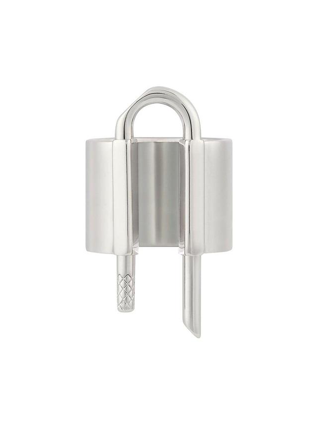 Womens U Lock Ring in Metal Product Image