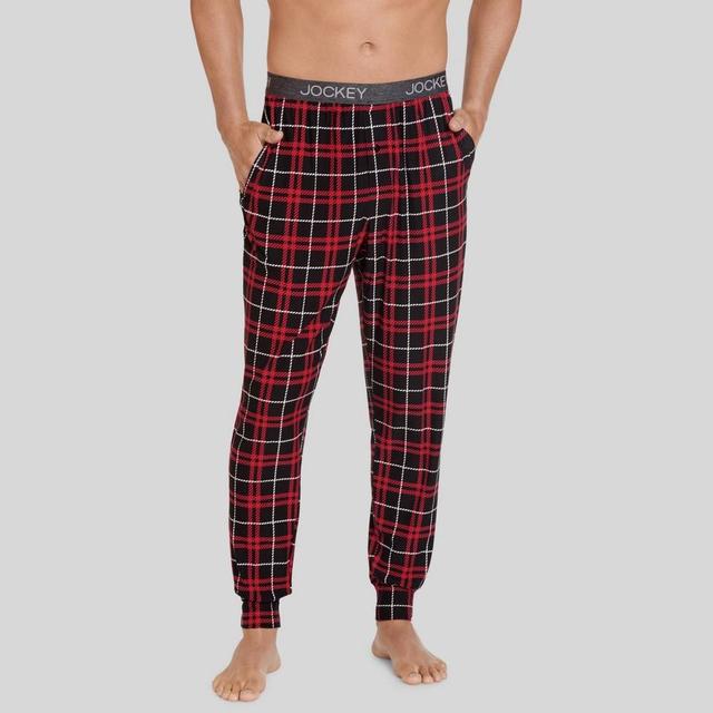 Jockey Generation Mens Window Plaid Jogger Pajama Pants - Black XL Product Image