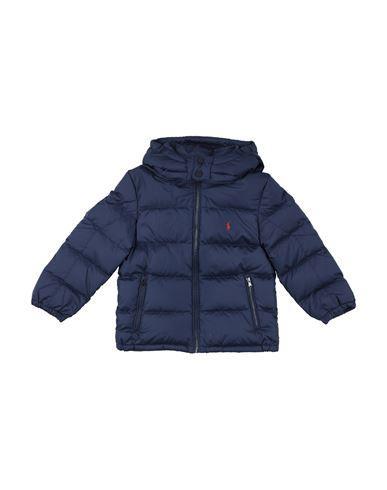 POLO RALPH LAUREN Man Puffer Navy Blue Size 7 Recycled Polyester Product Image