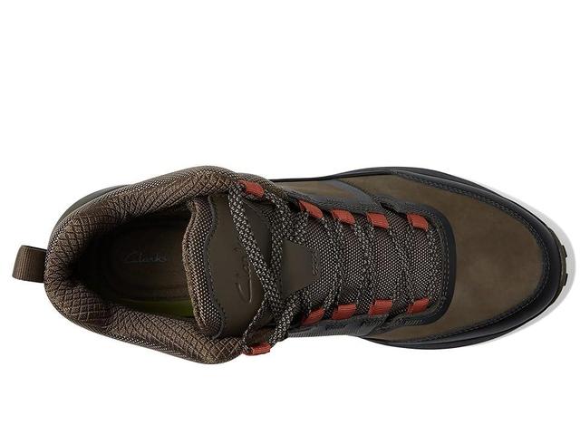 Clarks ATL Trail Up (Dark Olive Combi Waterproof) Men's Shoes Product Image