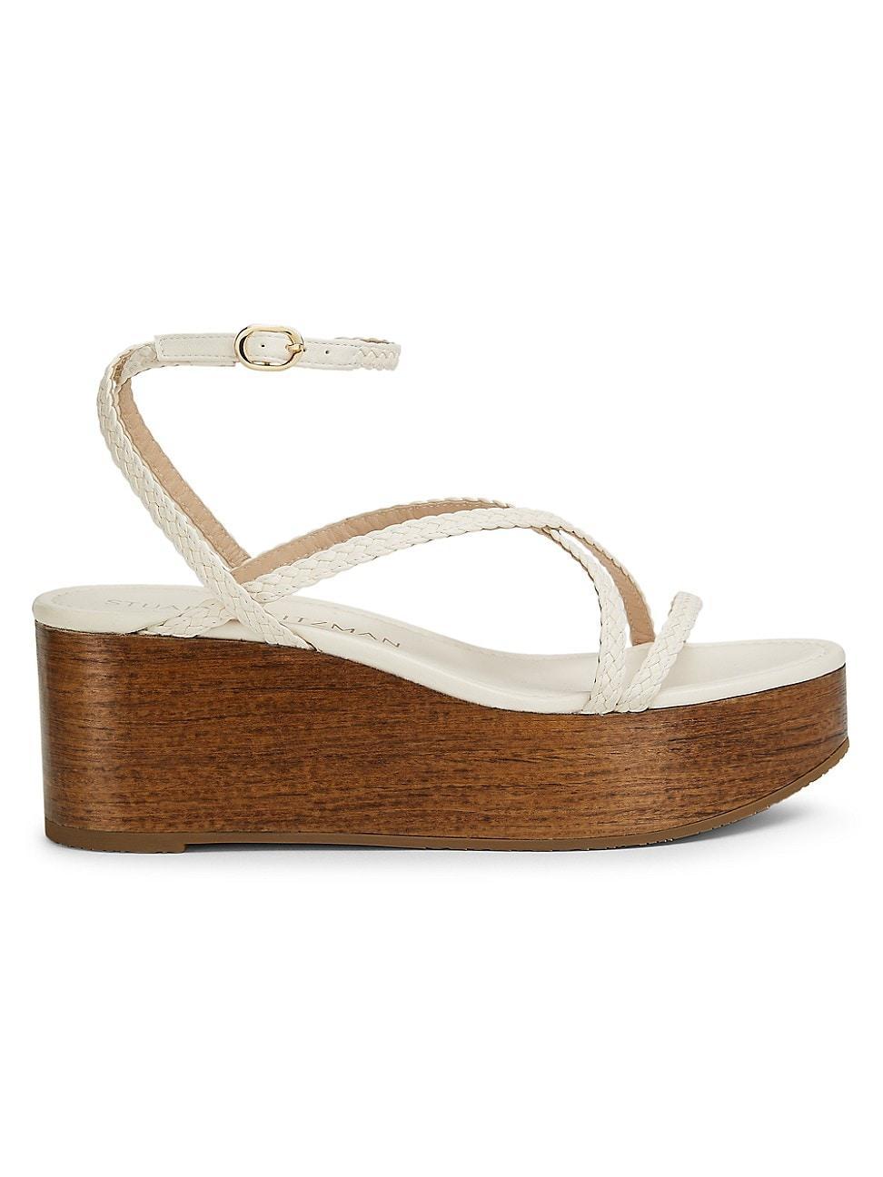 Womens Wovette Woven Leather Wedges product image