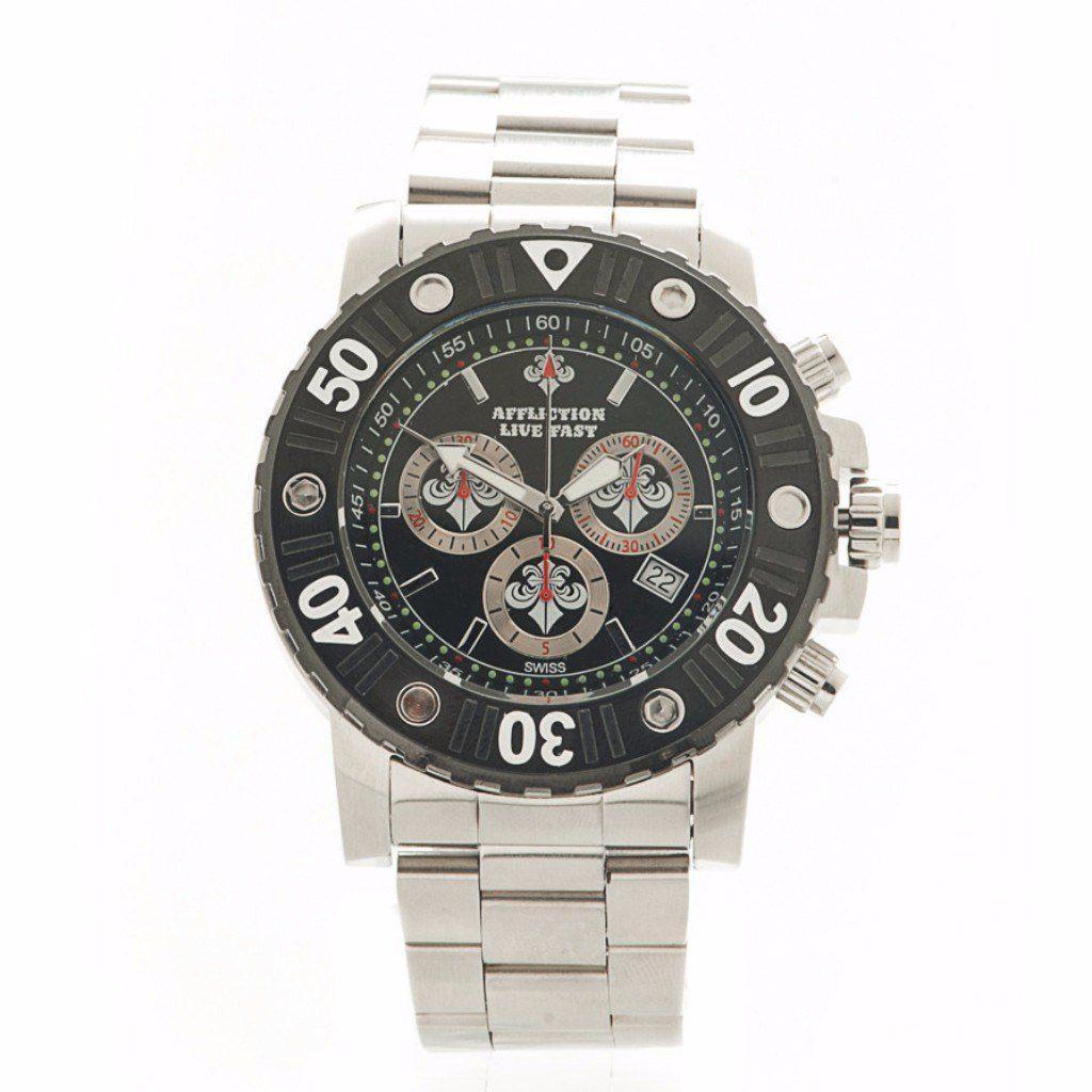 Gents Chronograph Steel Watch Male Product Image