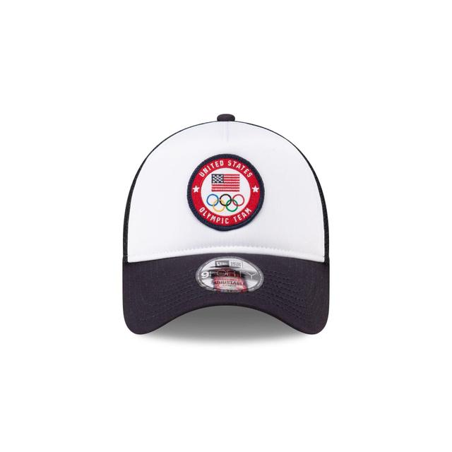 Team USA Olympics 9FORTY A-Frame Trucker Hat Male Product Image