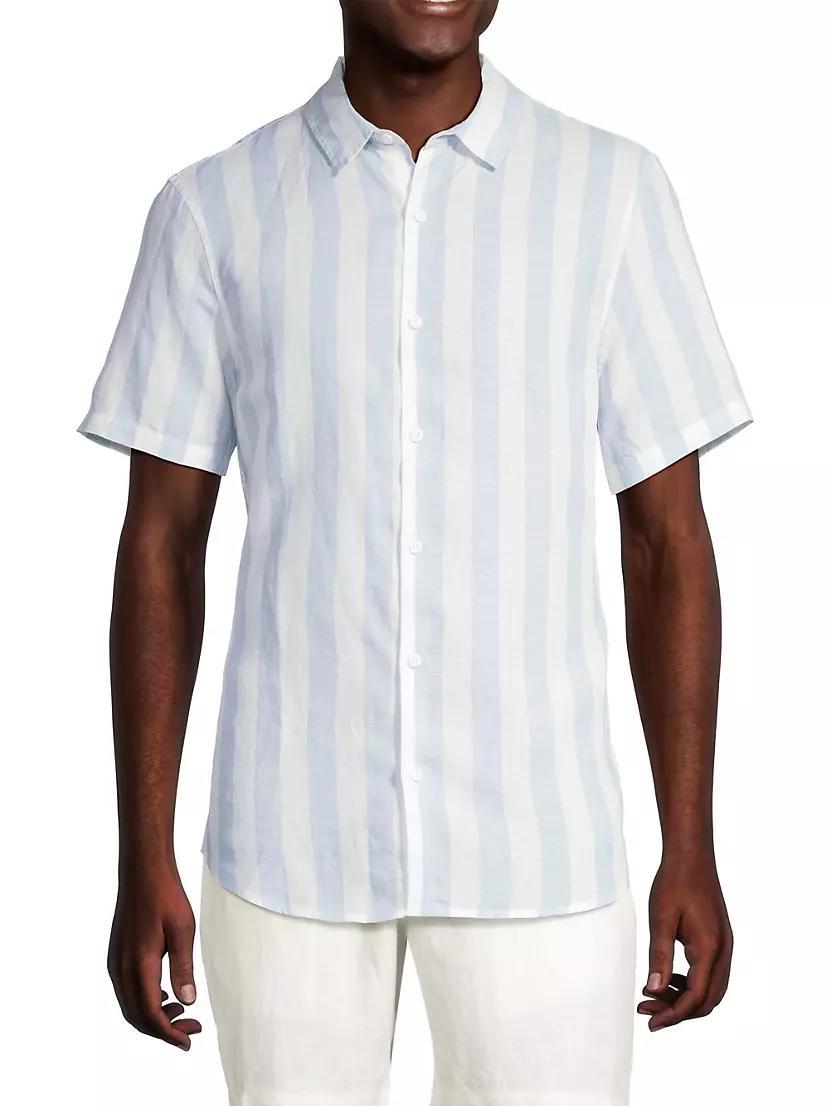 Jack Air Striped Linen-Blend Shirt Product Image