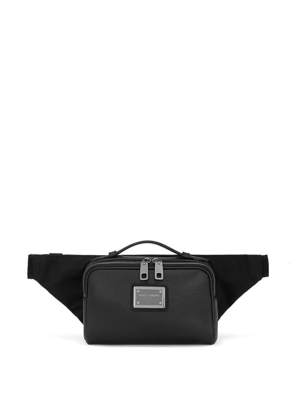 Logo-plaque Belt Bag In Black Product Image