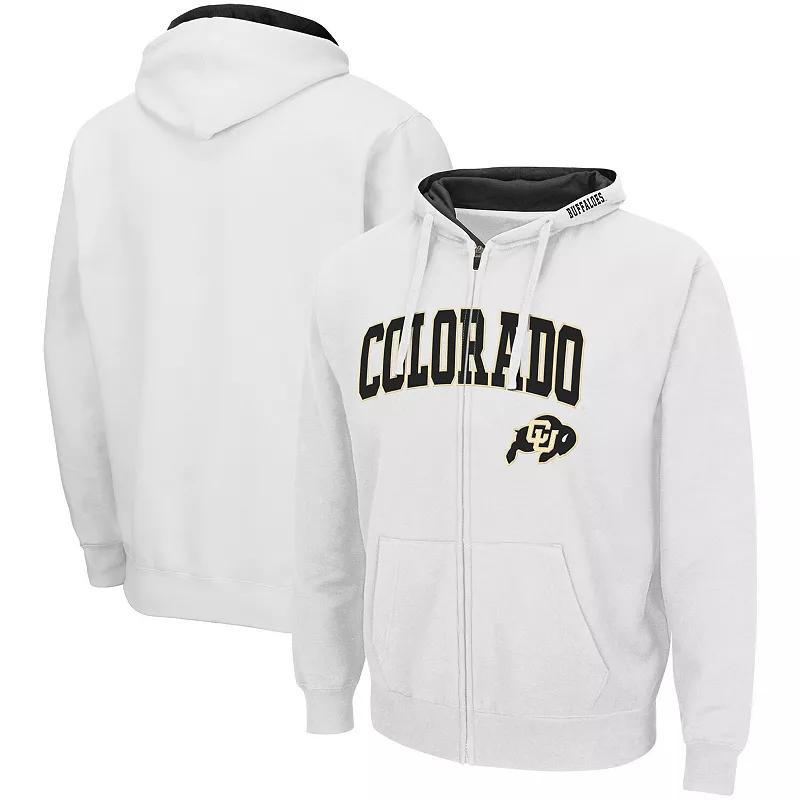 Mens Colosseum Colorado Buffaloes Arch & Logo 3.0 Full-Zip Hoodie Product Image