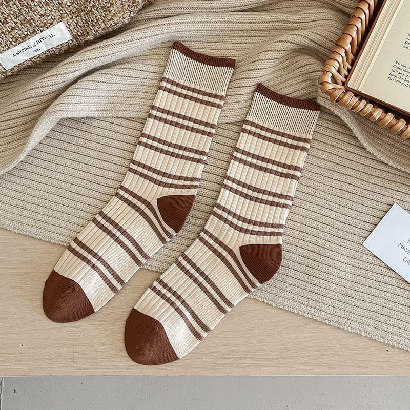 Patterned Crew Socks Product Image