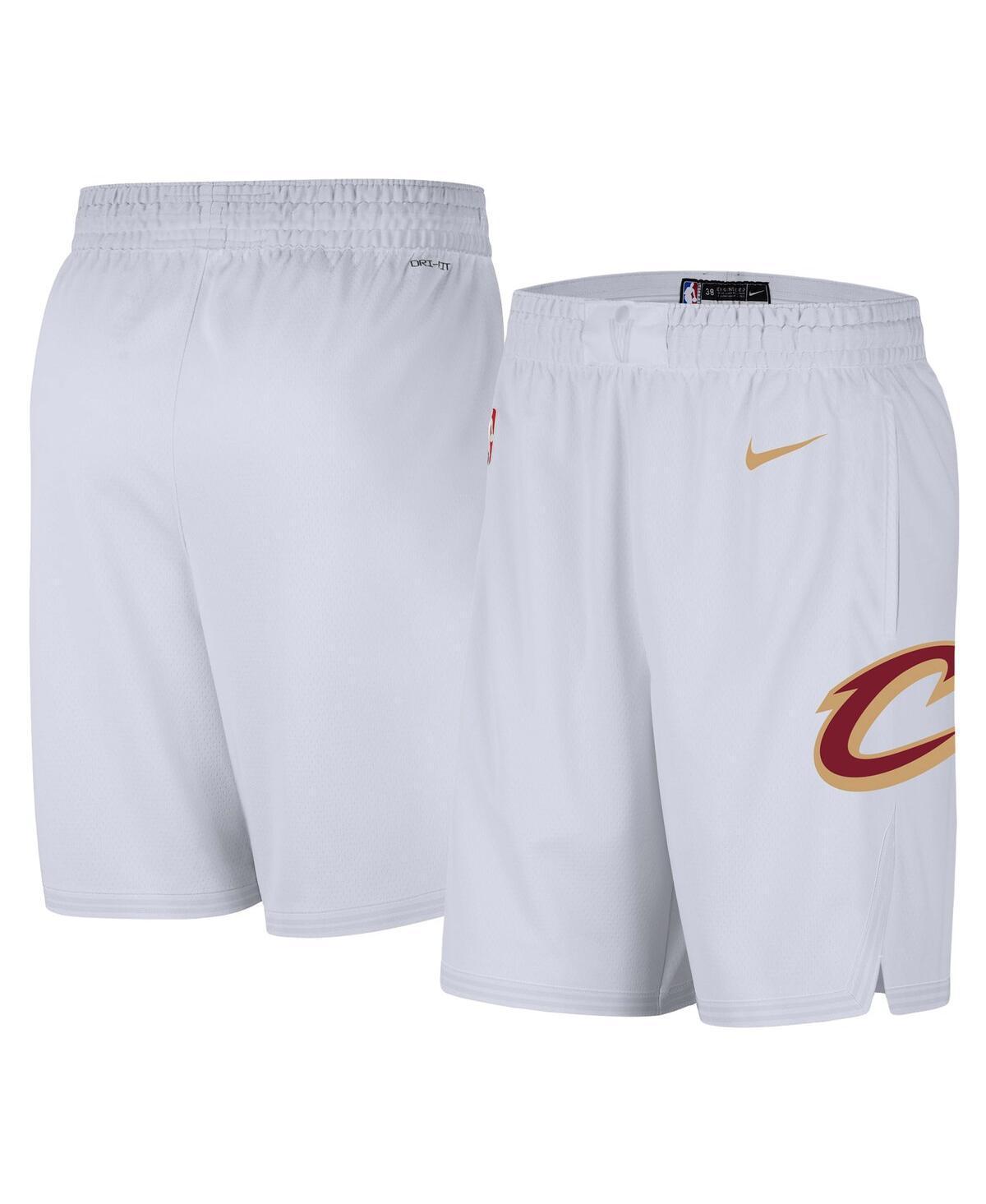 Mens Nike White Cleveland Cavaliers 2020/21 Association Edition Swingman Performance Shorts Product Image