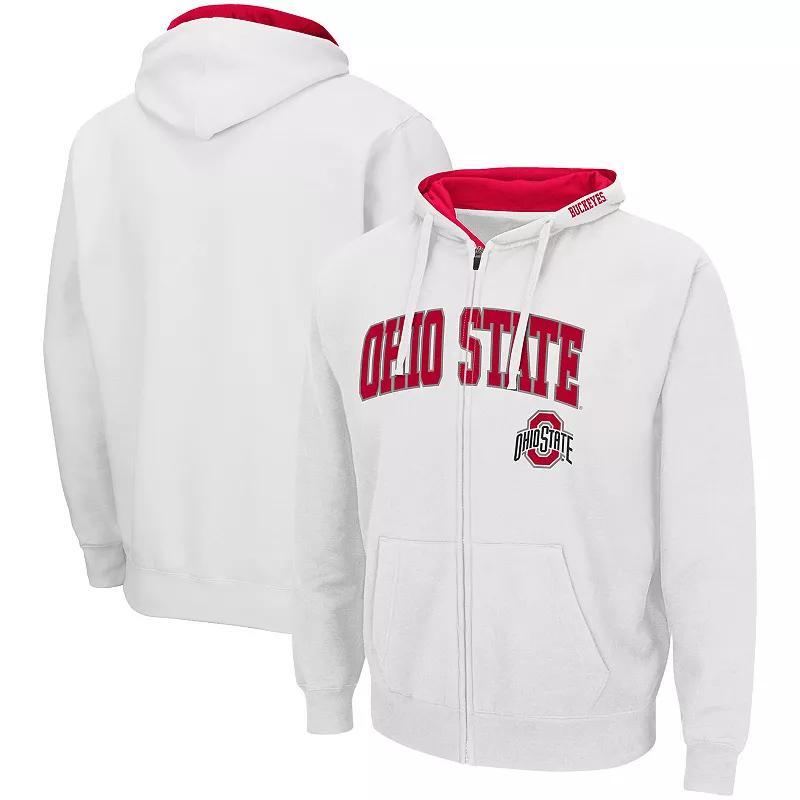 Mens Colosseum Ohio State Buckeyes Arch & Logo 3.0 Full-Zip Hoodie Product Image