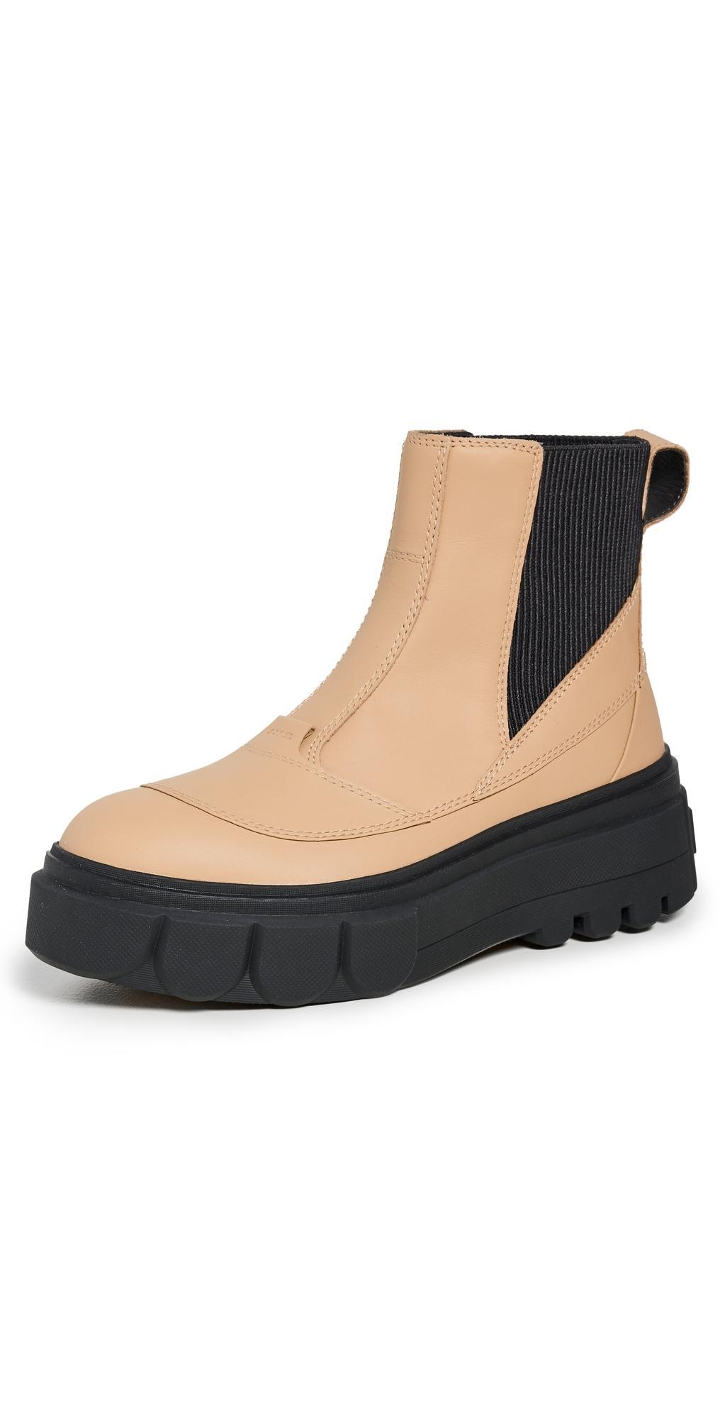 Sorel Caribou x chelsea boots in brown Product Image