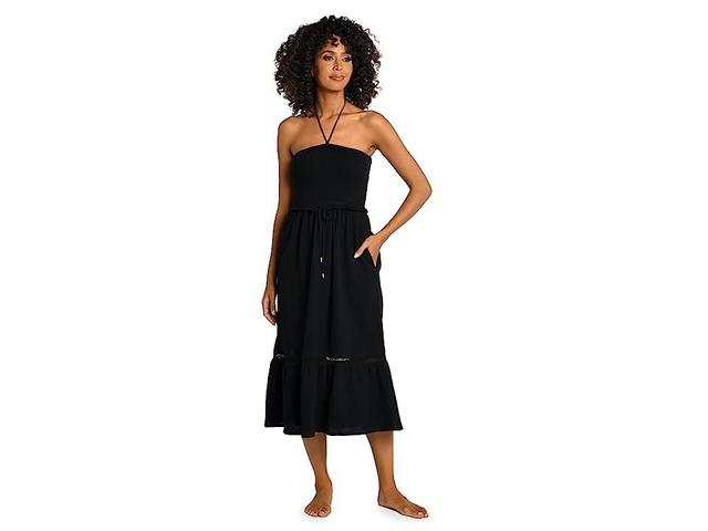 La Blanca Seaside Strapless Cotton Gauze Cover-Up Dress Product Image