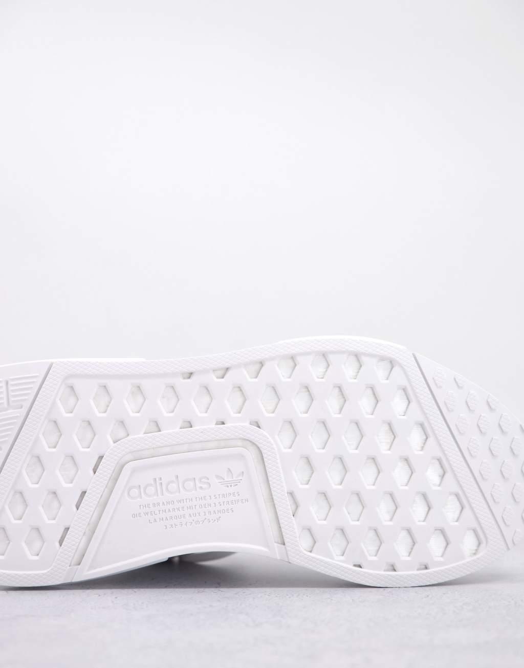 adidas Originals NMD_R1 sneakers in triple white - WHITE Product Image