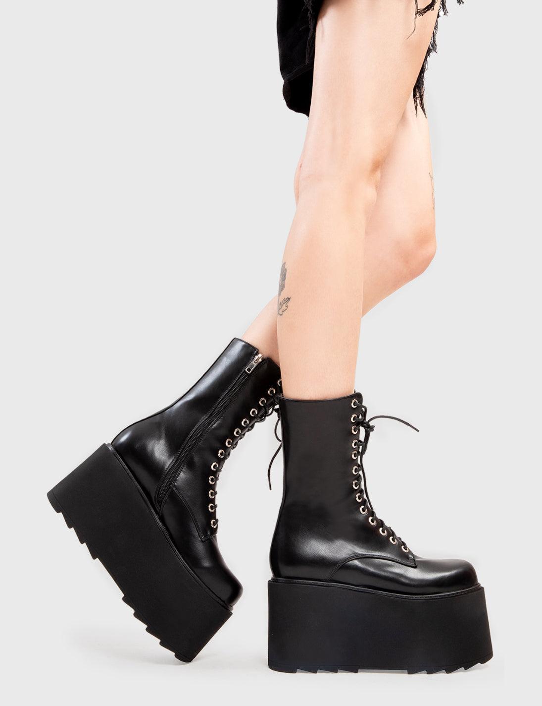 Steady Chunky Platform Ankle Boots Product Image