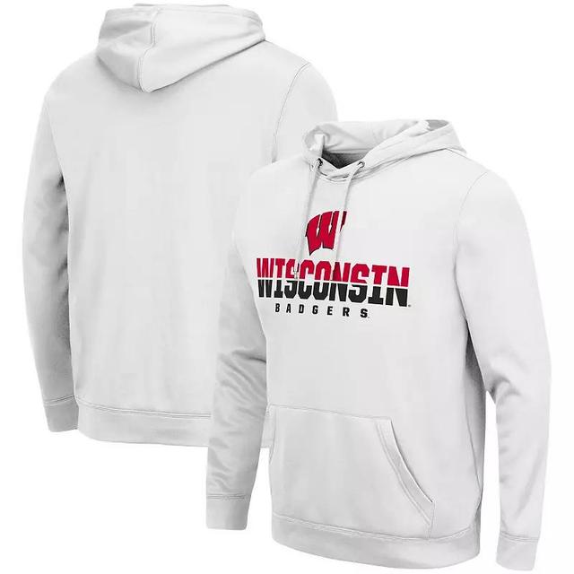 Mens Colosseum Wisconsin Badgers Lantern Pullover Hoodie Product Image