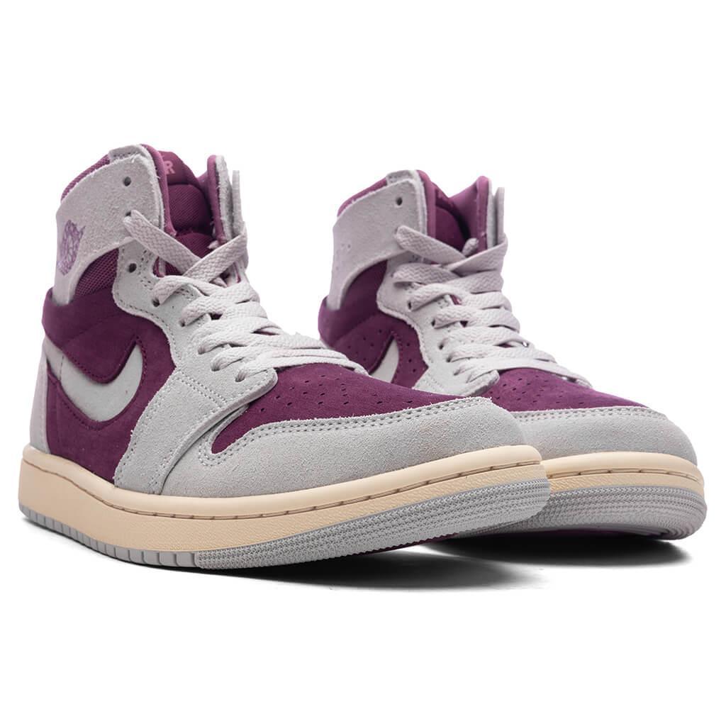 Women's  Air Jordan 1 Zoom CMFT 2 - Bordeaux/Neutral Grey/Light Bordeaux Female Product Image