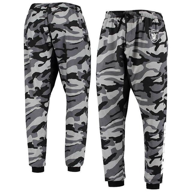 Mens FOCO Black Las Vegas Raiders Camo Jogger Pants Product Image