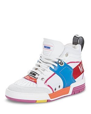 Moschino Womens Streetball High Top Sneakers Product Image