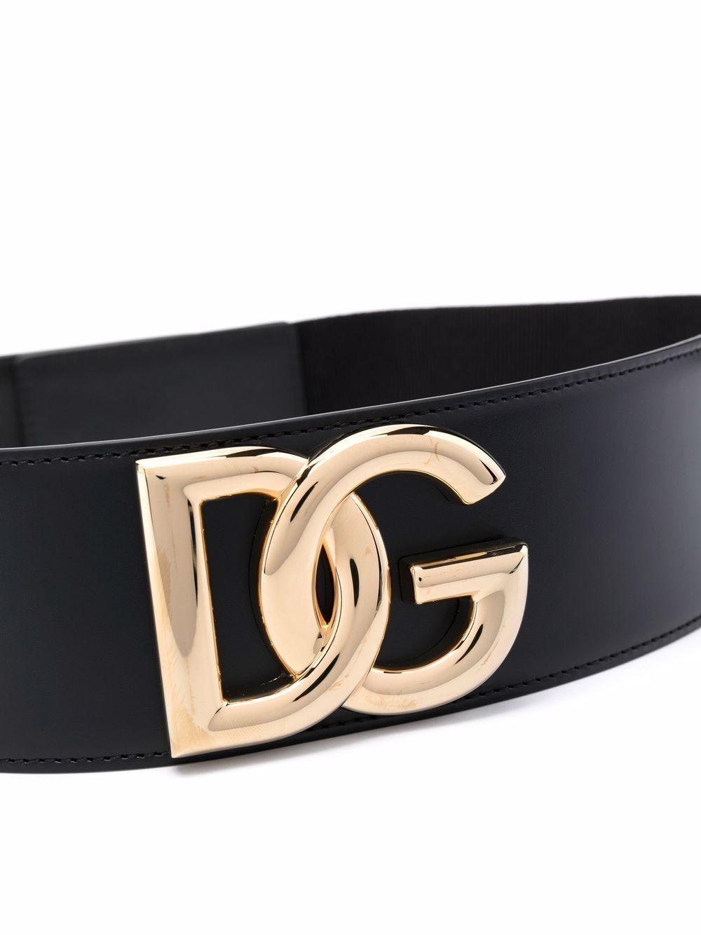 logo-plaque leather belt Product Image