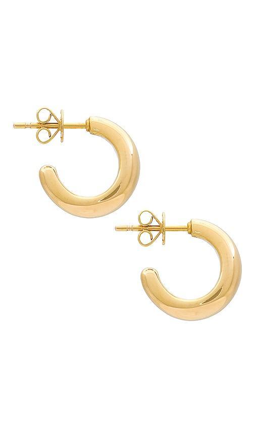 EF COLLECTION Jumbo Dome Hoop Earrings Product Image