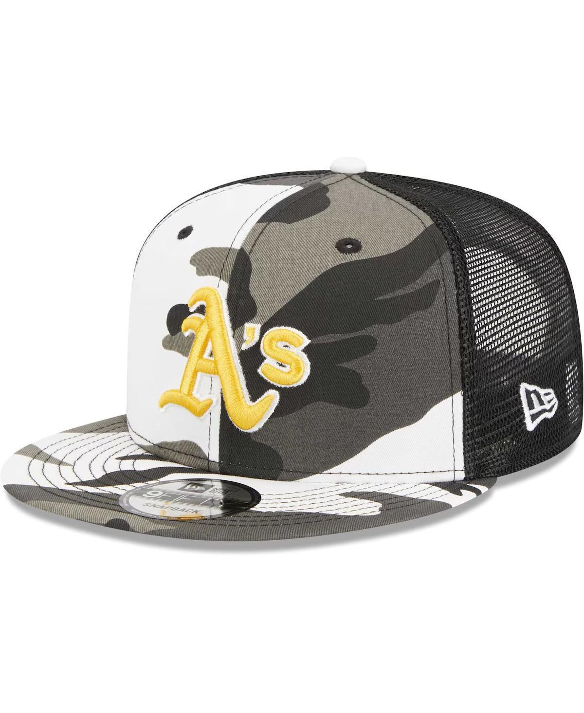 Mens New Era Camo Oakland Athletics Urban Camo Trucker 9FIFTY Snapback Hat Product Image