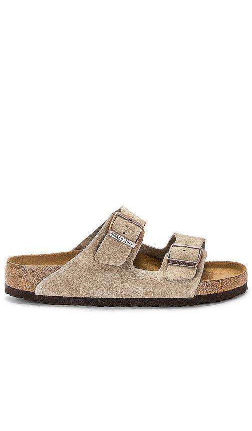 BIRKENSTOCK Arizona Soft Footbed in Taupe - Brown. Size 43 (also in 41, 42, 44). Product Image