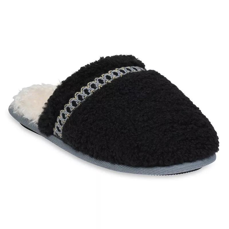 GaaHuu Womens Braid Trim Memory Foam Scuff Slippers Product Image