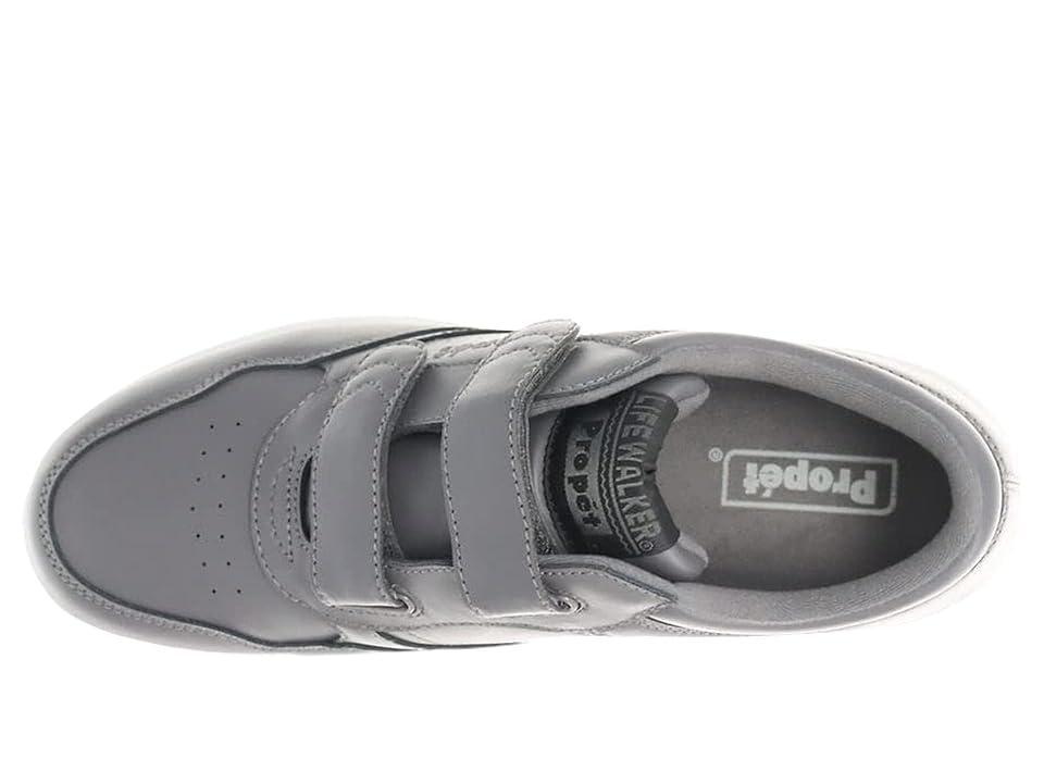 Propet Life Walker Strap Medicare/HCPCS Code = A5500 Diabetic Shoe (Dark Grey) Men's Hook and Loop Shoes Product Image