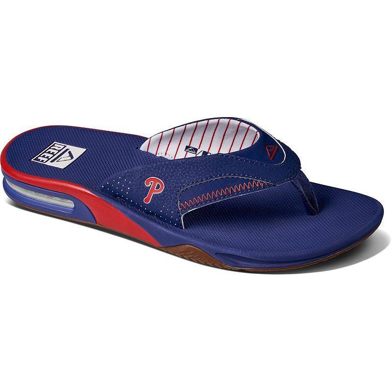 Mens REEF Philadelphia Phillies Fanning Bottle Opener Sandals Product Image