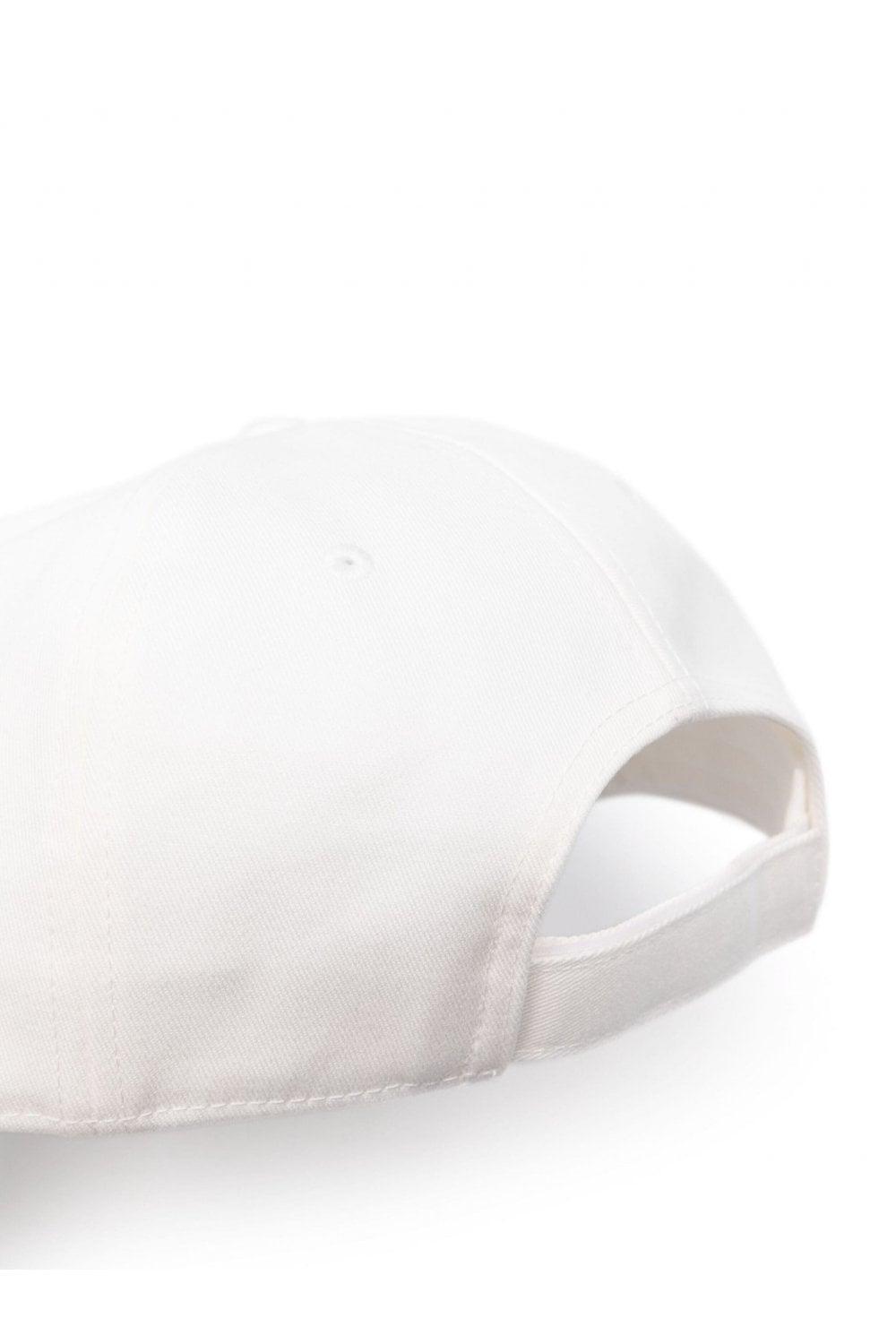 MONCLER Logo Cotton Baseball Cap In White Product Image