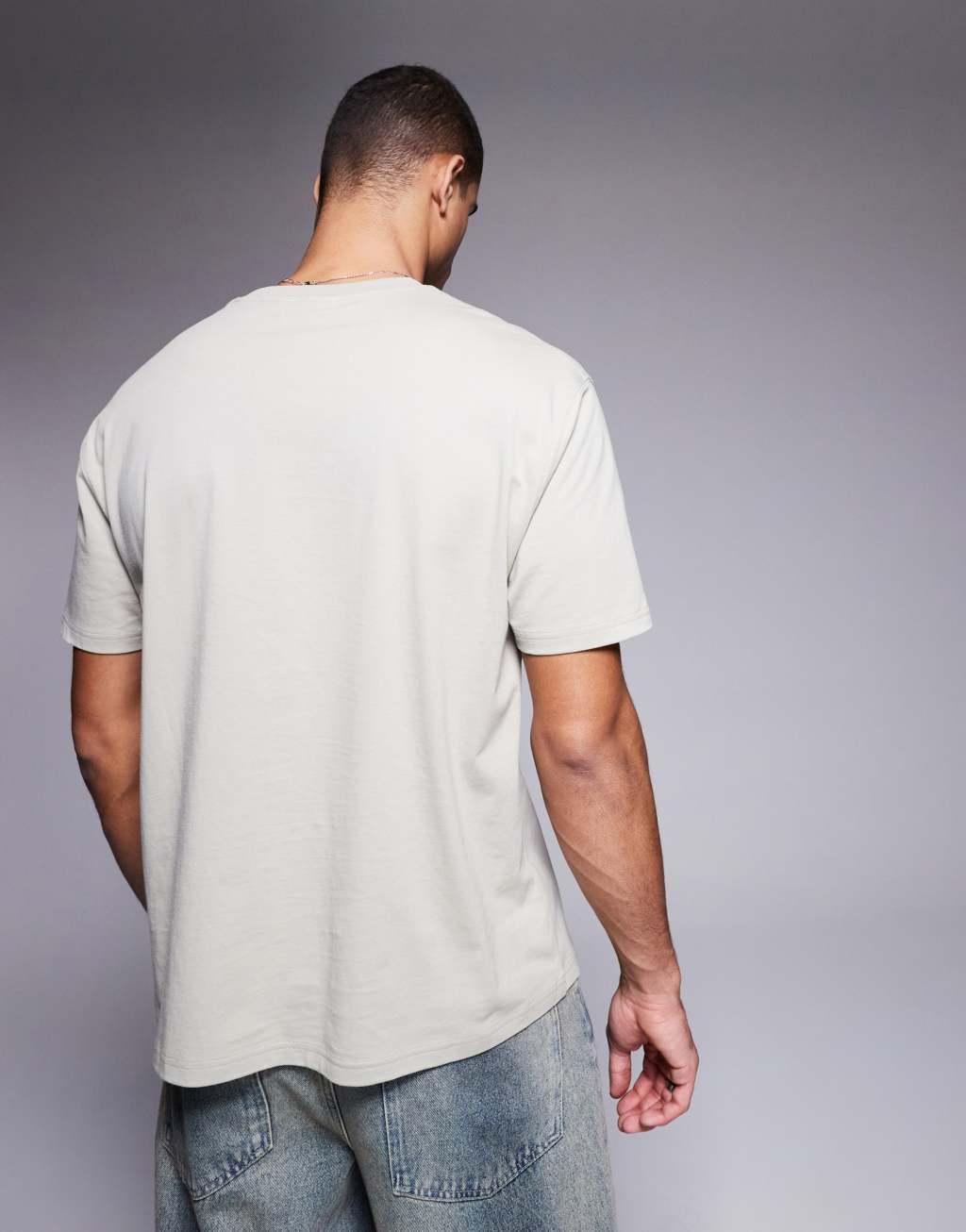 ASOS DESIGN essential relaxed t-shirt in stone Product Image