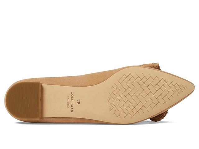 Cole Haan Bellport Bow Skimmer (Blush Suede) Women's Flat Shoes Product Image