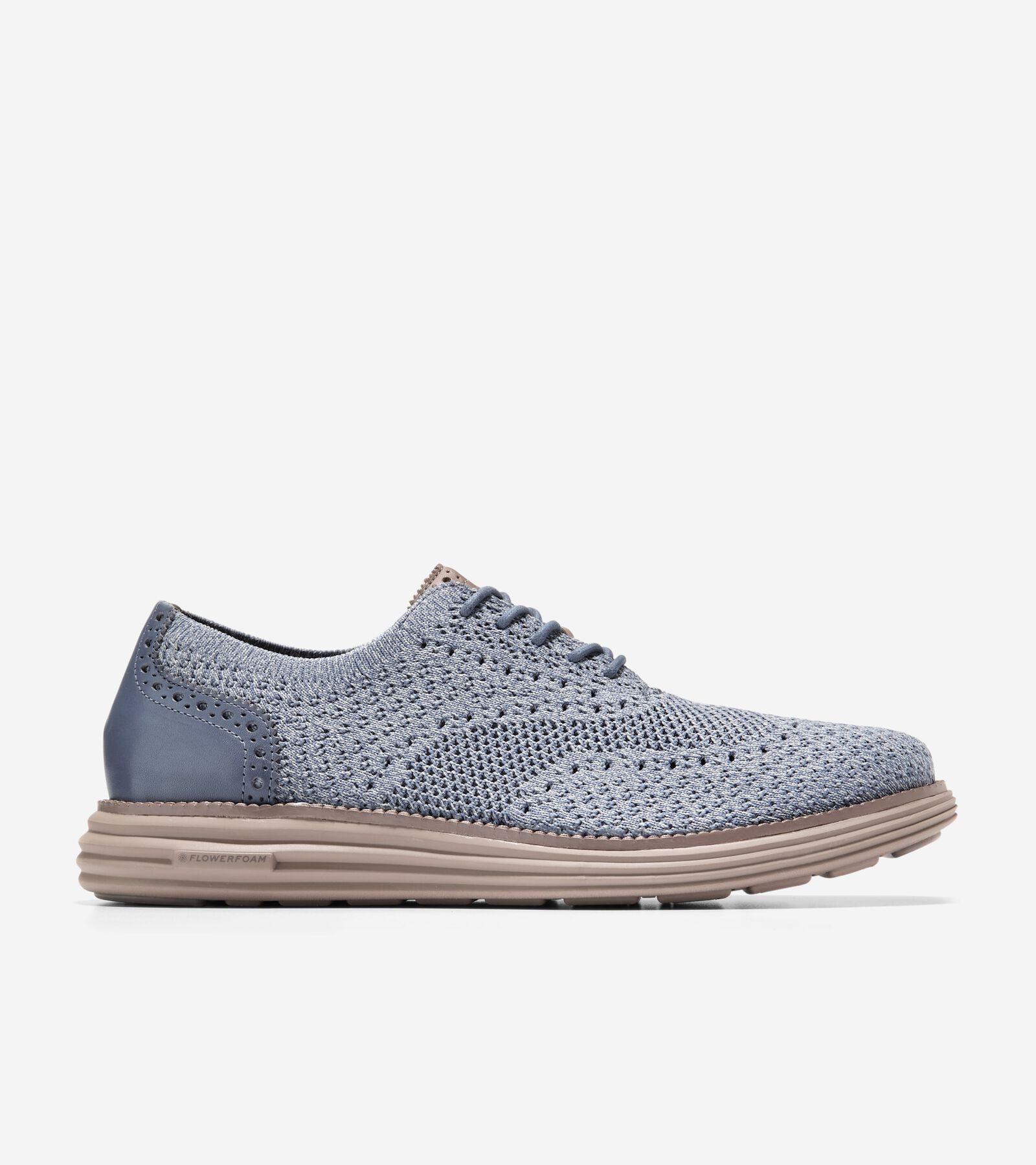 Cole Haan Mens riginal Grand Remastered Stitchlite Oxford Shoes - Grey Size 9 Product Image