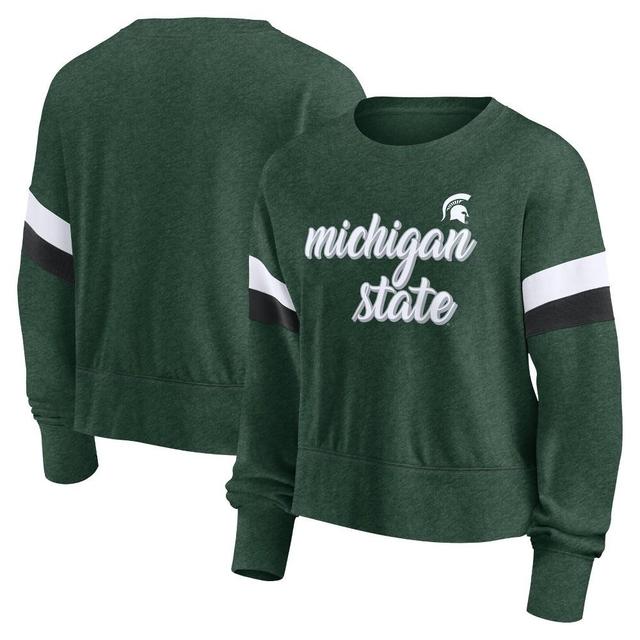 NCAA Michigan State Spartans Womens Crew Neck Fleece Sweatshirt Product Image