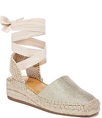 Franco Sarto Britney Ankle Wrap Platform Wedge Espadrilles Product Image