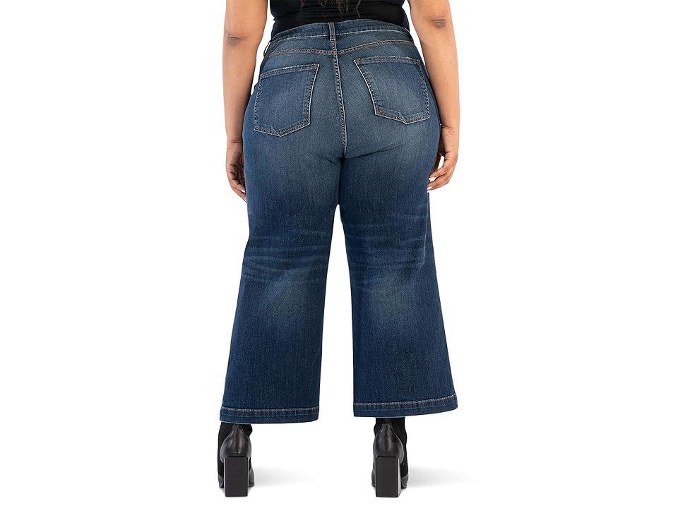 KUT from the Kloth Plus Meg High Rise Wide Leg Patch Pockets - Reg Hem (Waiting) Women's Jeans Product Image