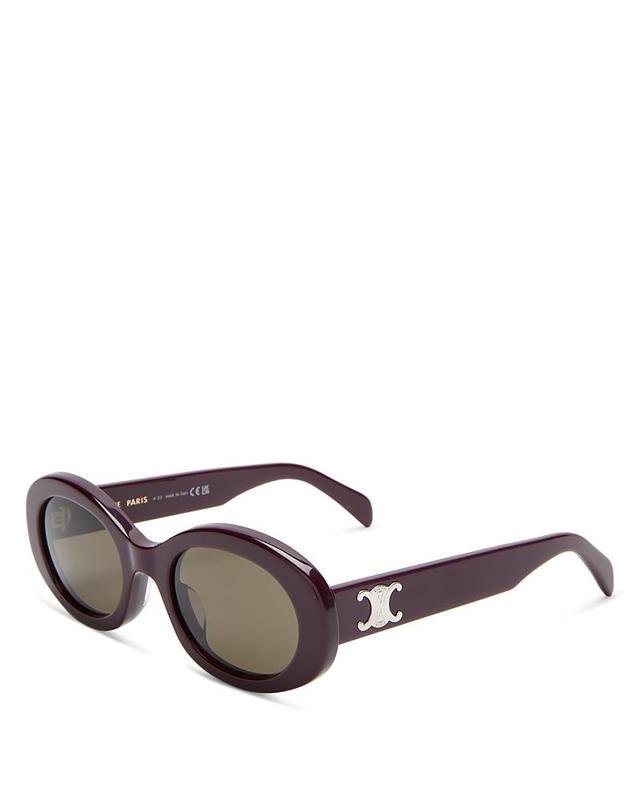 CELINE Bold 3 Dots 53mm Polarized Gradient Round Sunglasses Product Image