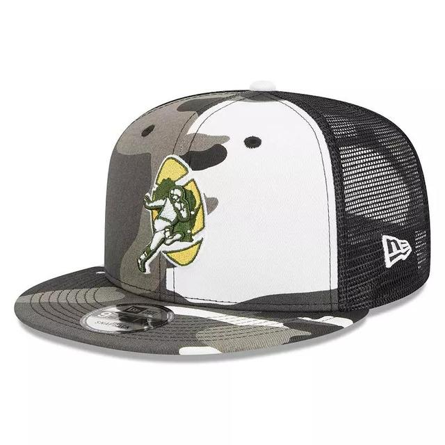 Mens New Era Urban Camo Green Bay Packers 9FIFTY Trucker Snapback Hat Product Image