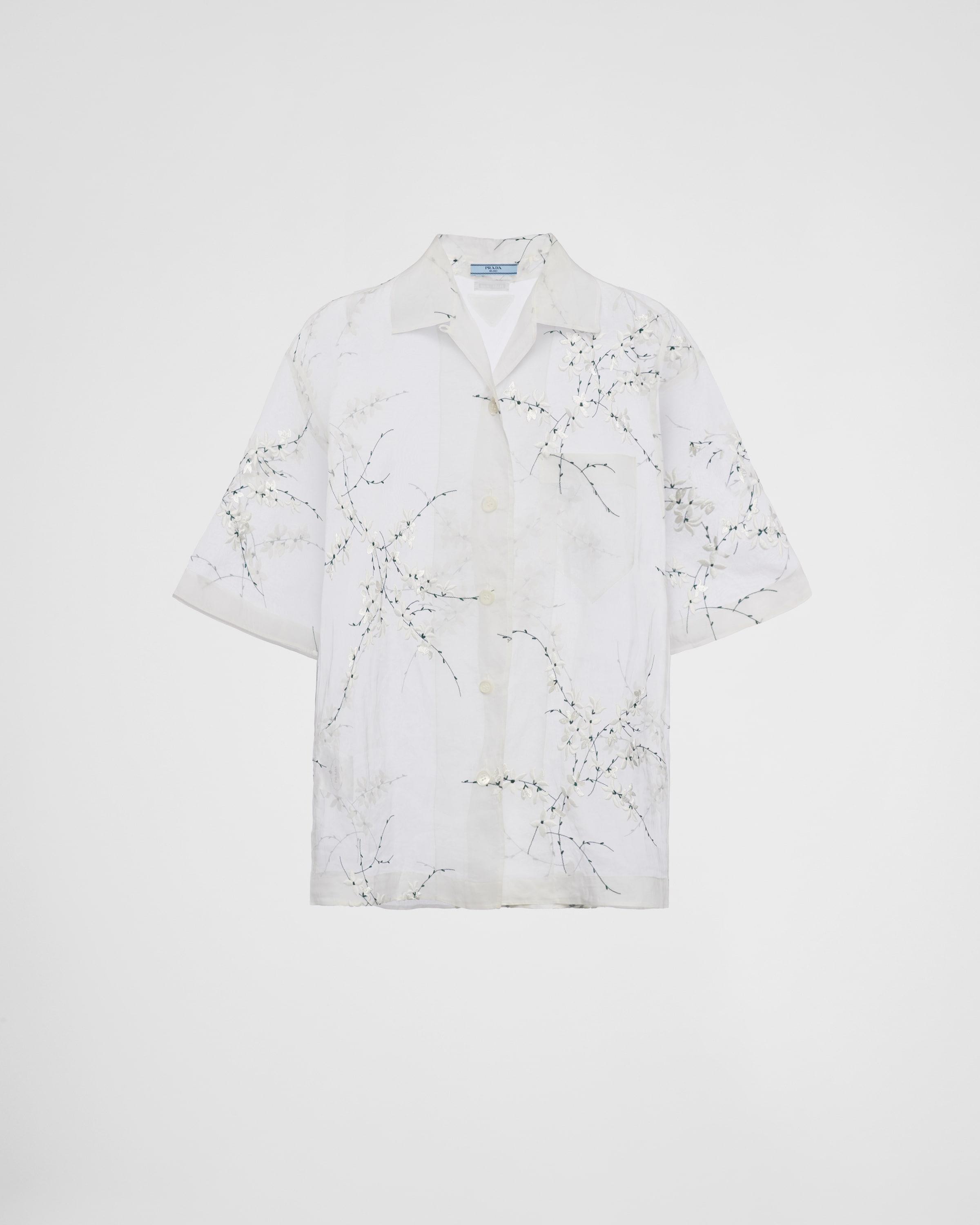 Shirt with superimposed embroidery Product Image