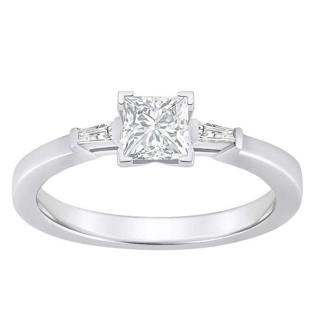 Alyson Layne 14k Gold 1/2 Carat T.W. Diamond Princess Cut Engagement Ring, Womens White Gold Product Image