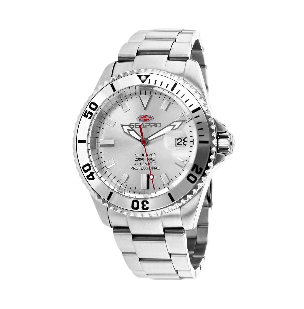 Seapro Mens Scuba 200 Silver Dial Watch - SP4310 - Silver Product Image