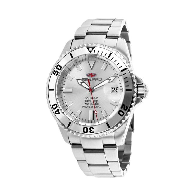 Seapro Mens Scuba 200 Silver Dial Watch - SP4310 - Silver Product Image