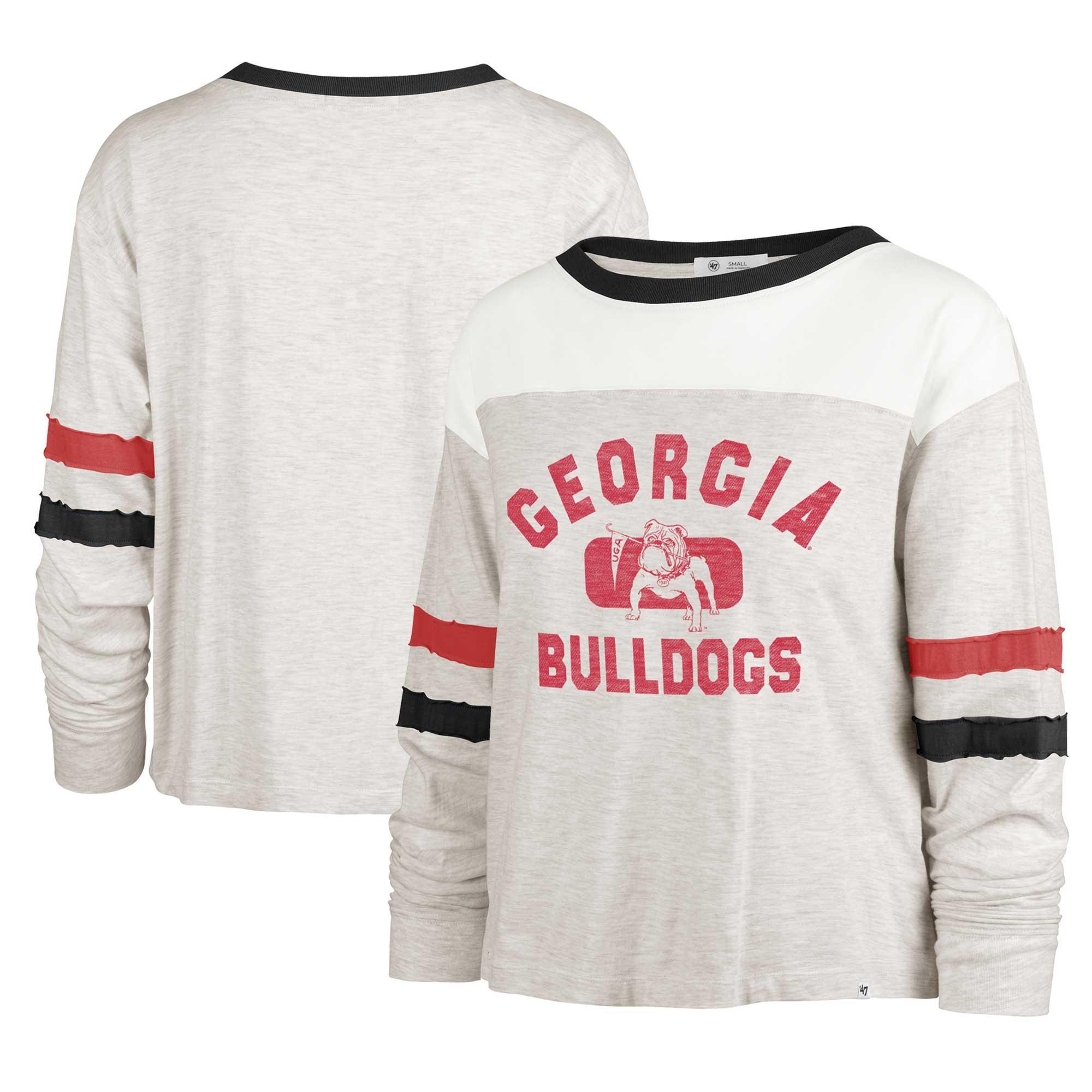 Womens 47 Oatmeal Georgia Bulldogs Vault All Class Lena Long Sleeve T-Shirt Product Image