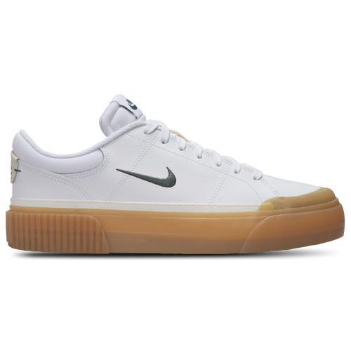 Nike Womens Court Legacy Lift Platform Casual Sneakers from Finish Line - WHITE Product Image