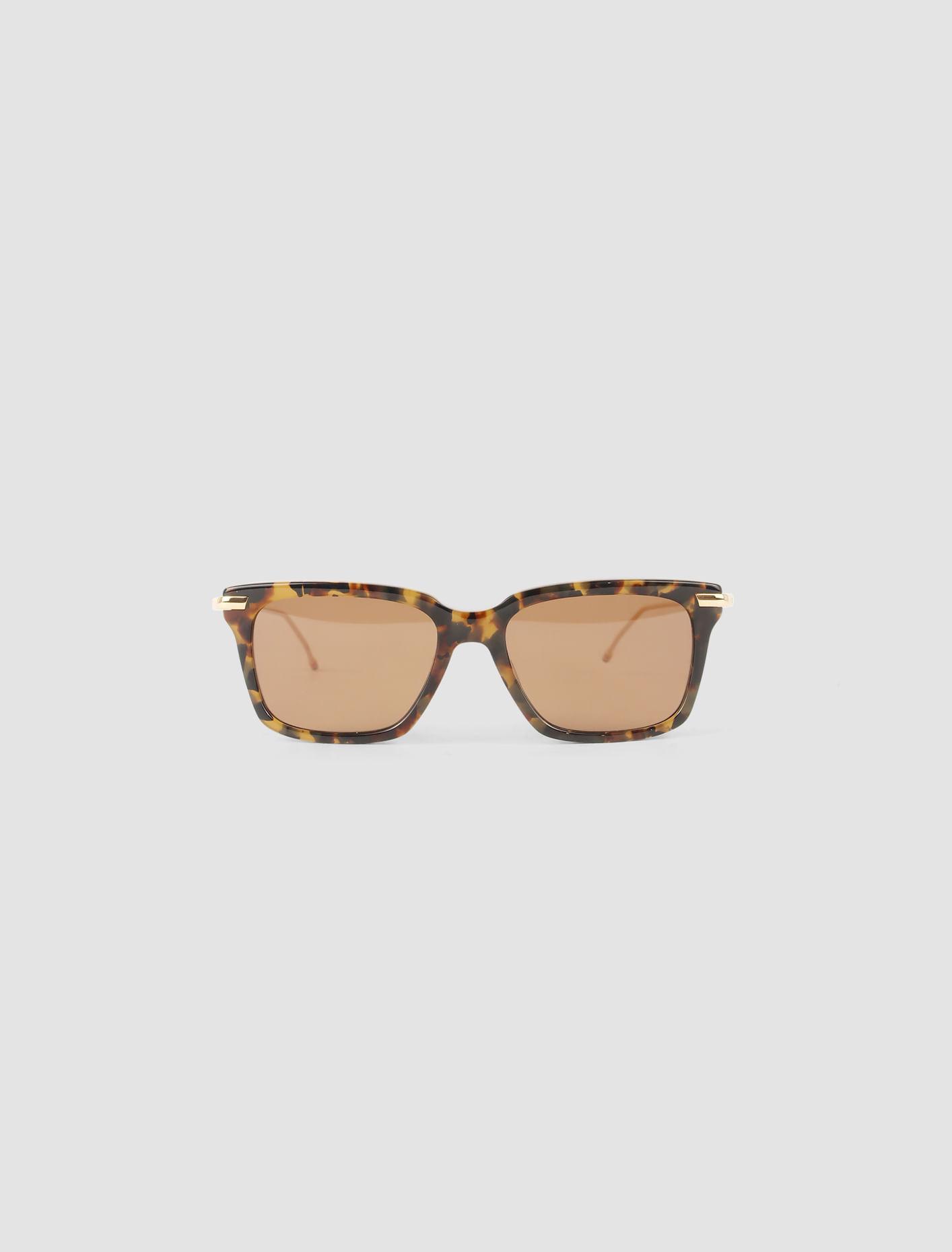 Rectangular Sunglasses In Brown Product Image