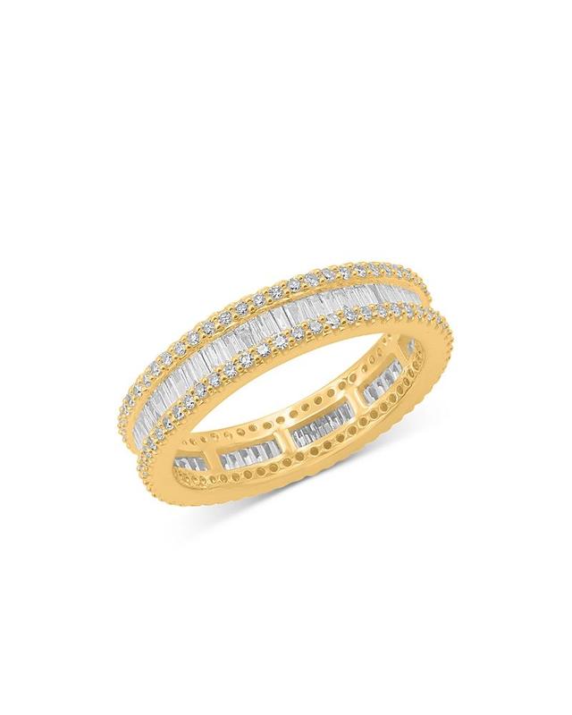 Bloomingdales Diamond Round & Baguette Eternity Band in 14K Yellow Gold, 1.0 ct. t. w. - 100% Exclusive Product Image