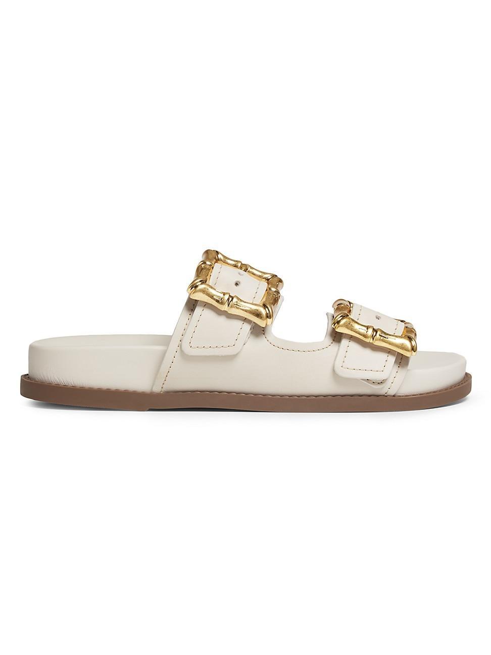 Schutz Womens Enola Sporty Slip On Buckled Slide Sandals Product Image