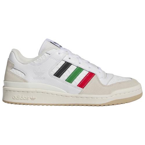 adidas Originals Mens adidas Originals Forum Low CL - Mens Basketball Shoes Red/Green/Ftwr White Product Image