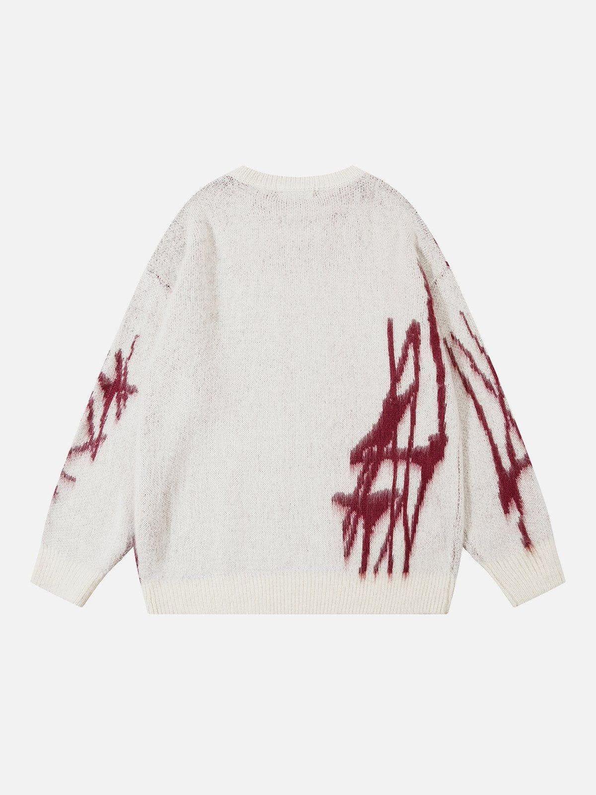 Aelfric Eden Irregular Graffiti Sweater Product Image