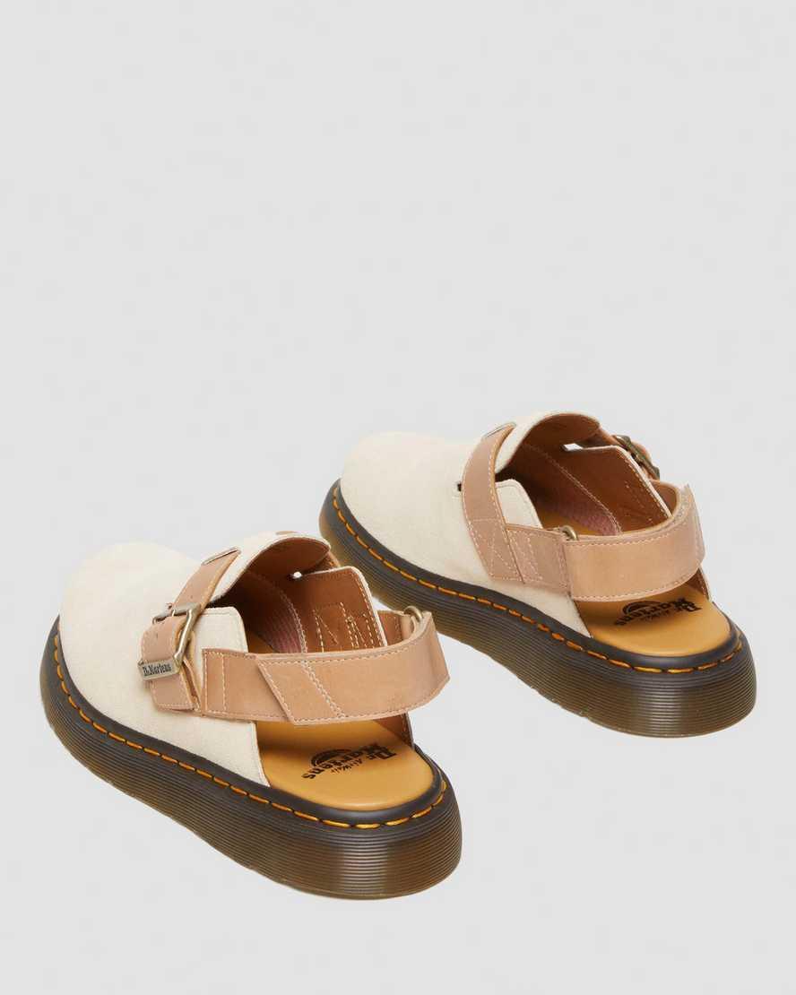 Jorge II Suede & Leather Slingback Mules Product Image