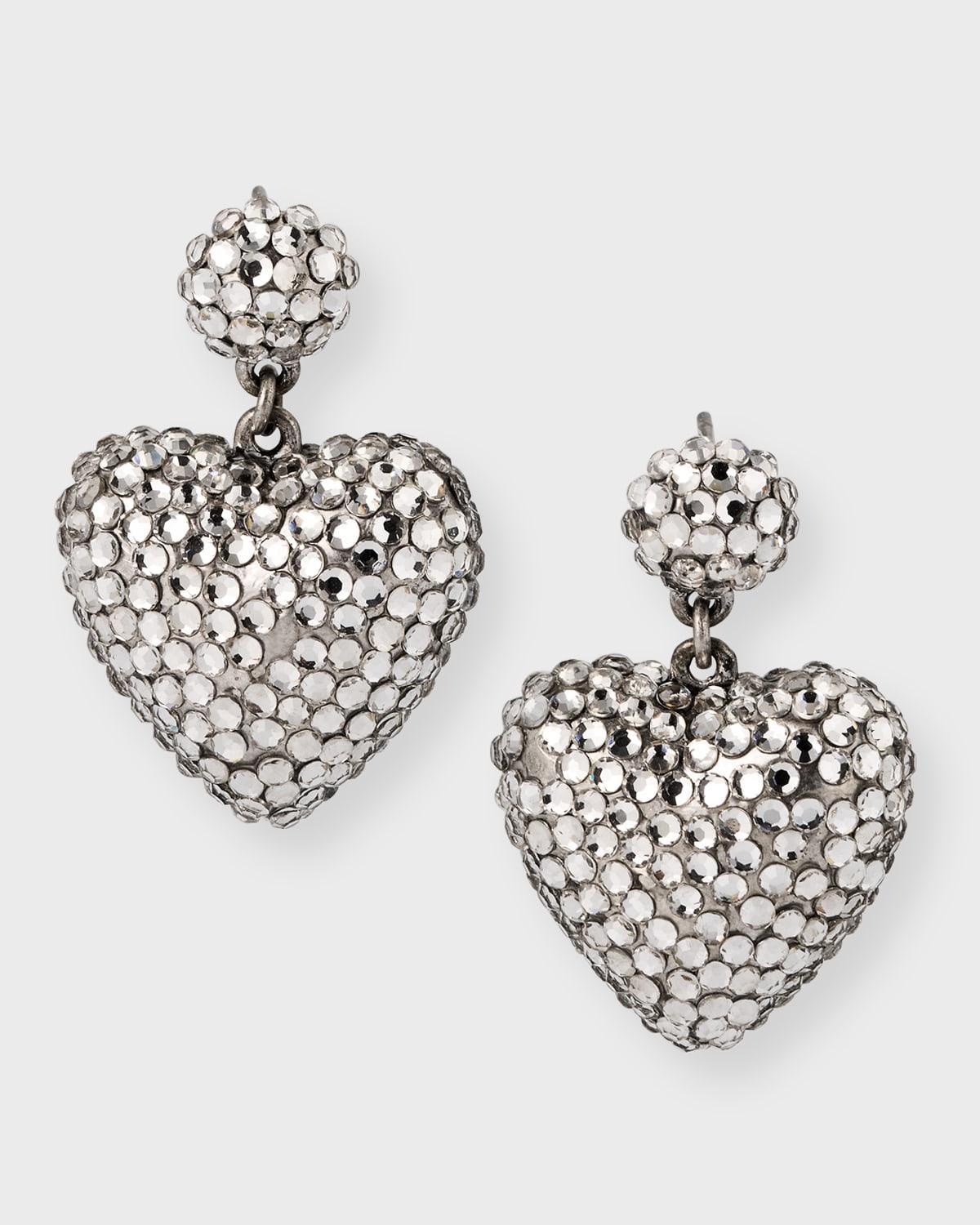 ROXANNE ASSOULIN Heart & Soul Crystal Drop Earrings Product Image